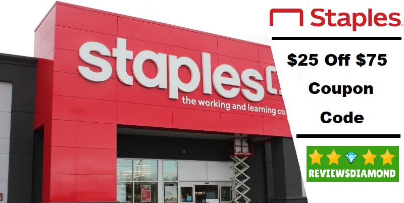 Staples Coupon Code $25 Off $75 2022