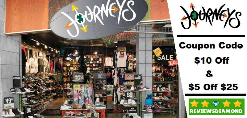 Journeys Coupon Code $10 Off & $5 Off $25 Text 2023